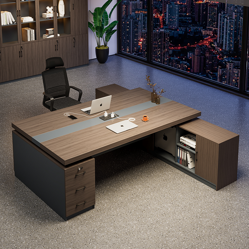 Executive Desk and Chair Set, Modern Boss Desk, Manager's Office, Two-Person Integrated Financial Computer Desk, Face-To-Face Workstation Executive Desk and Chair Set, Modern Boss Desk, Manager's Office, Two-Person Integrated Financial Computer Desk, Face-To-Face Workstation