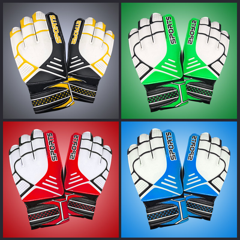 Football goalkeeper gloves for adults football gloves anti-slip with finger guard child primary school children professional goalkeeper gloves