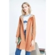 Yinger Psalm Women Spring 2020 Thời trang mới Kẻ sọc Khâu tương phản Trùm đầu Trench dài - Trench Coat