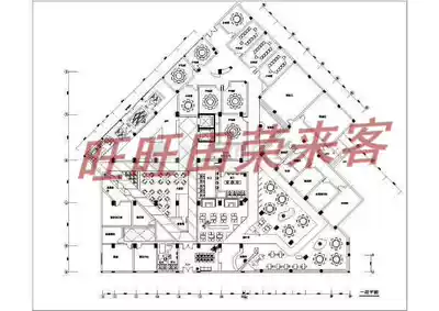 (Qingdao)A hotel interior decoration design cad drawings decoration dwg drawings decoration cad drawings