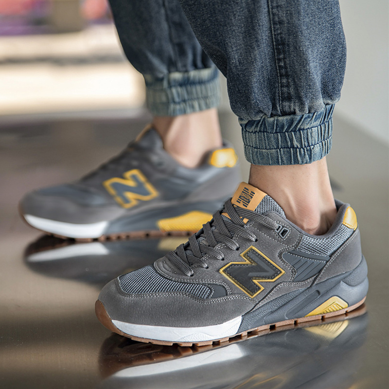 Breathable Men's Shoes New Balance Spring and Autumn 2026 New Model Nb Hot-Selling Thick-Soled Height-Increasing Retro Mesh Sneakers