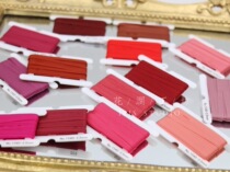 Japanese Trojan Ribbon Mokuba 1540 Basic Silk Strip Embroidery Ribbon 3 5mm Red 14 Color