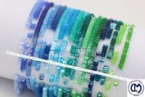 French imported LM illusion 4mm sequin concave French embroidery high-grade nail bead material (blue-green 20 colors)