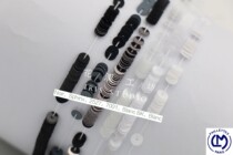 French imported LM metal 4mm mirror flat sheet French embroidery high grade nail bead material (black white and gray 6 colors)