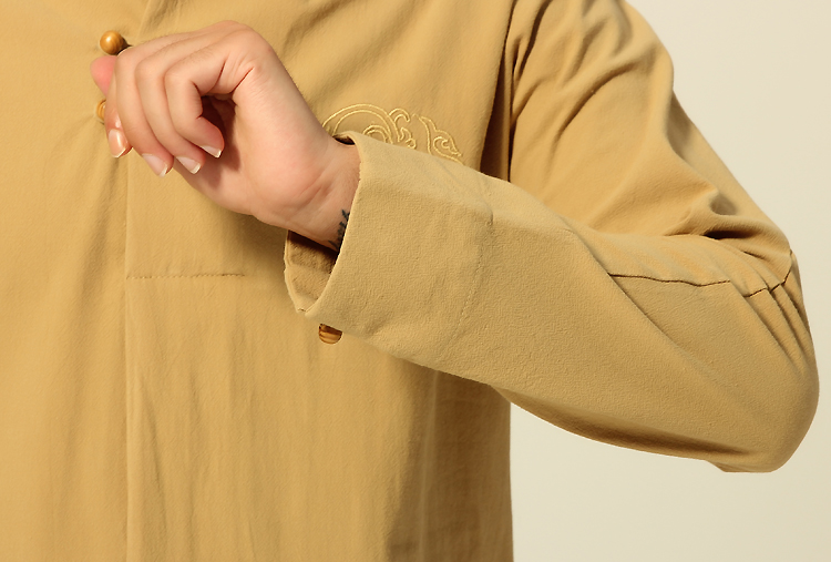 Bộ đồ tang nam dài tay dân tộc cotton 4 màu bộ thổ cẩm