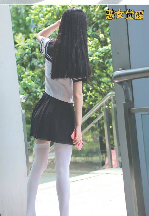 Đánh thức cô gái độc ác Mùa xuân và mùa thu của Học viện JK Gió trường 120D nhung đen dài đến đầu gối vớ cao đến đầu gối - Vớ vớ nike