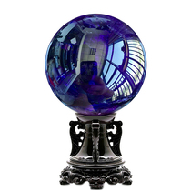 Congo natural dark purple crystal ball ornaments home living room Feng Shui Town House round ball large original stone ball 8-16cm