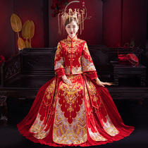 Xiuhe clothing 2021 new wedding bride Chinese dress wedding dress toast dress cabinet dress Chinese style summer luxury