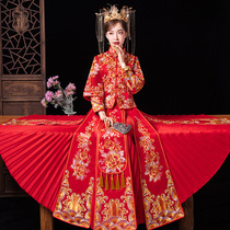Xiuhe clothing 2021 new wedding bride Chinese dress toast dress cabinet dress female large size pregnant woman Xiuhe