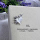 24 ເມສາ Love Pendant Bear Twist Bow Crushed Ice Butterfly Gift Jacket Set Nail Art Accessories LZ Silver