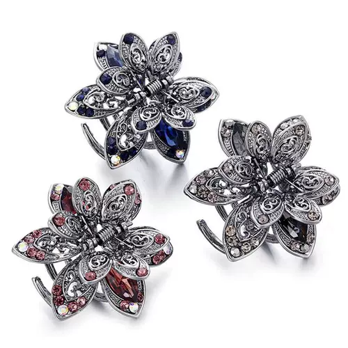 1pcs ретро мини -бабочка цветочные волосы.