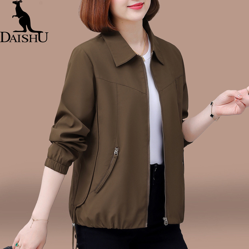 Kangaroo Collar Jacket for Women, Spring and Autumn Thin Style, 2026 New Model, Petite Short Loose Fit, Slimming Jacket, Casual Top Kangaroo Collar Jacket for Women, Spring and Autumn Thin Style, 2026 New Model, Petite Short Loose Fit, Slimming Jacket, Casual Top