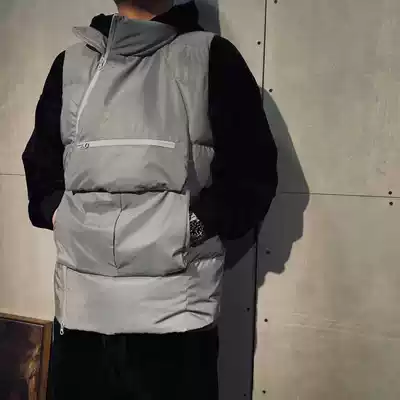 ROOLRREN luxury trendy men and women couples 3M reflective function high street 95 down jacket vest vest jacket