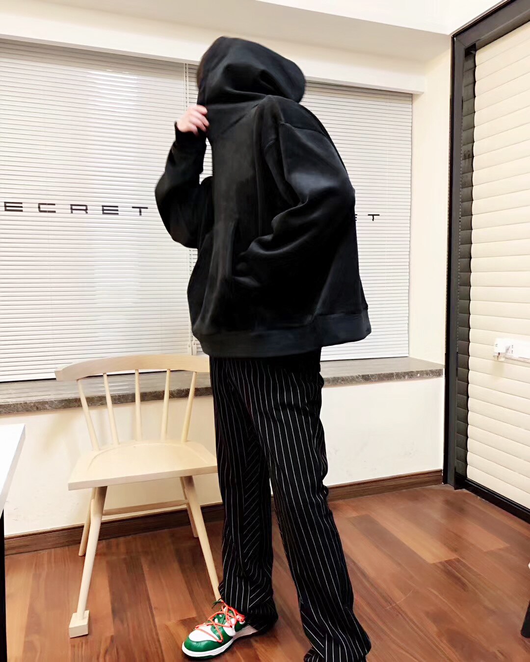 Roolrren Luxury Bud Wind Imported Silver Fox Double - sided Velvet Surface Wear High Street Lax Head and Hat Cover