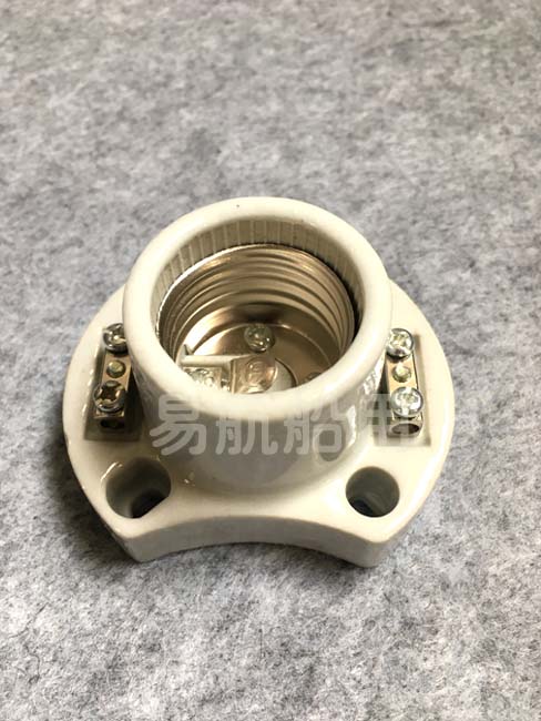 Marine lamp seat DT207 E27 screw ceramic marine marine WB-2 base ceramic screw lamp head 793504