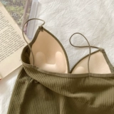 Летняя майка топ, модный топ без лямок, бюстгальтер-топ, топ с чашечками, в западном стиле