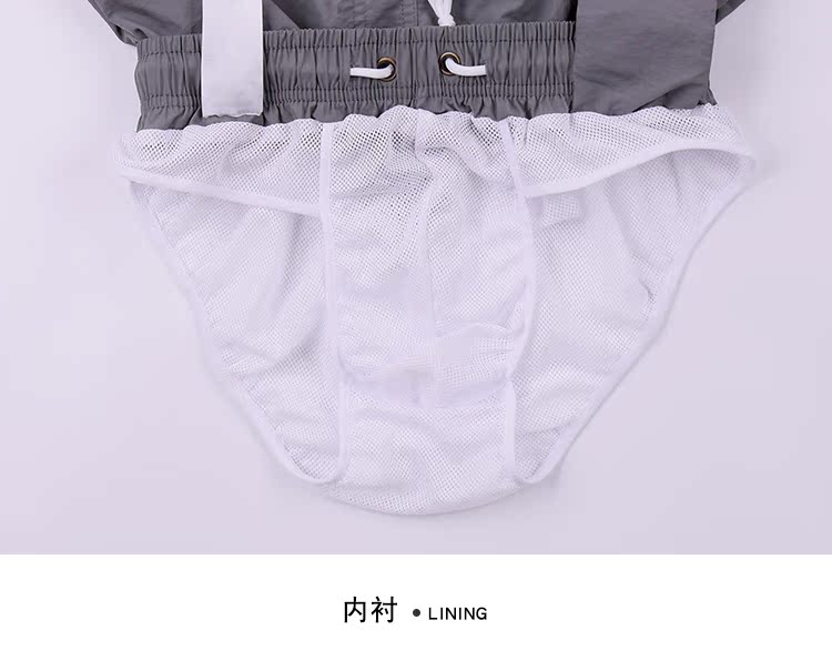 Quần đi biển Quần ba màu phù hợp với mùa hè thường khô nhanh kỳ nghỉ lướt quần quần bơi thân quần thoáng khí - Quần bãi biển 	quần áo cây dừa đi biển