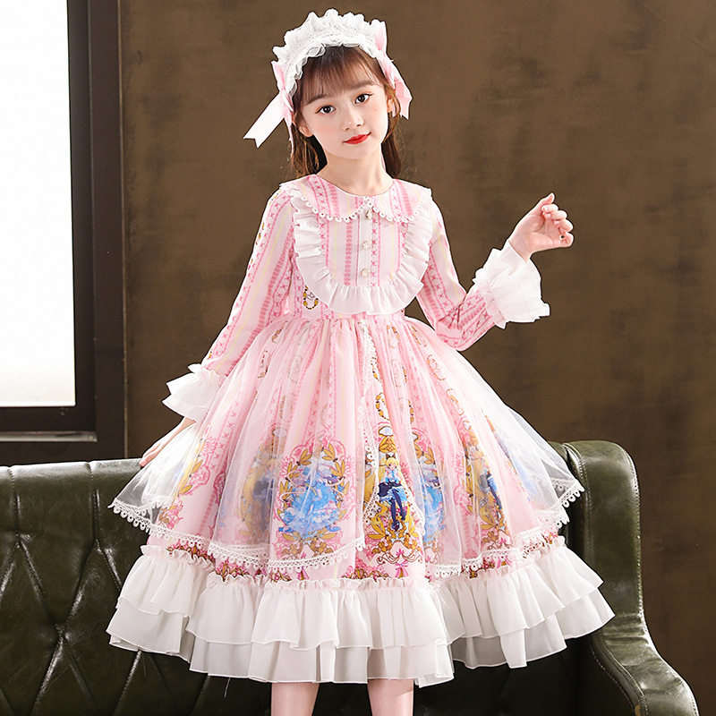 Britain's next sara girl's dress 2022 spring new children's Roolita Ocean pie superfairy princess dress