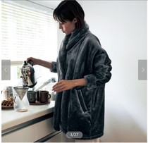 Thousand * Women Winter plush warm home coat loose comfortable S-4L
