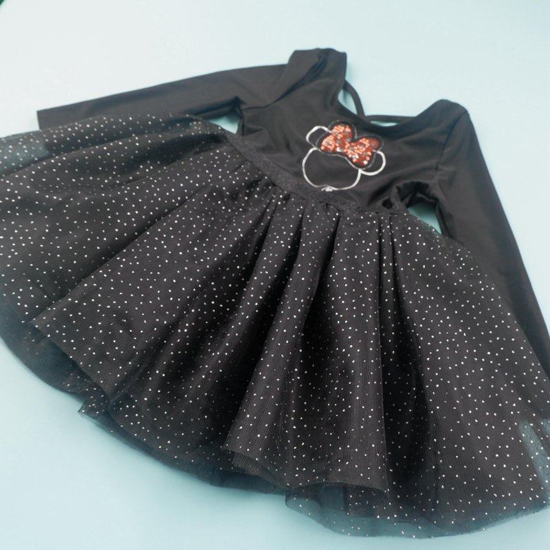 Foreign trade girls' children long sleeves swarm and fluffy dancing dance dresses 2-5-year-old