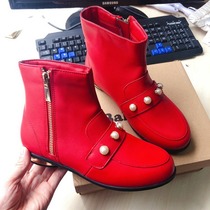 Bala 0660 girls autumn and winter thin velvet stud boots 34-36 yards