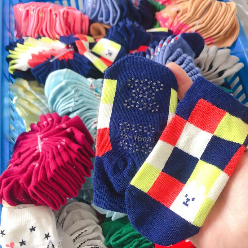 Day single male and female children cartoon medium thick spring and fall short barrel socks cotton socks