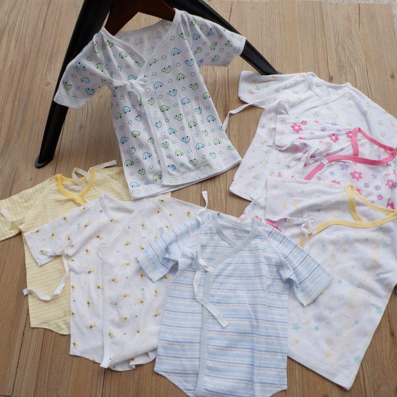 Date Single Outlet Tail Single Pure Cotton All-cotton Baby Newborn Lingerie Monk Gown Cardiovert Clearance