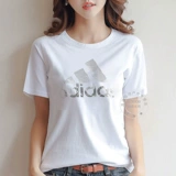 Adidas, летняя приталенная спортивная футболка для отдыха, короткий рукав