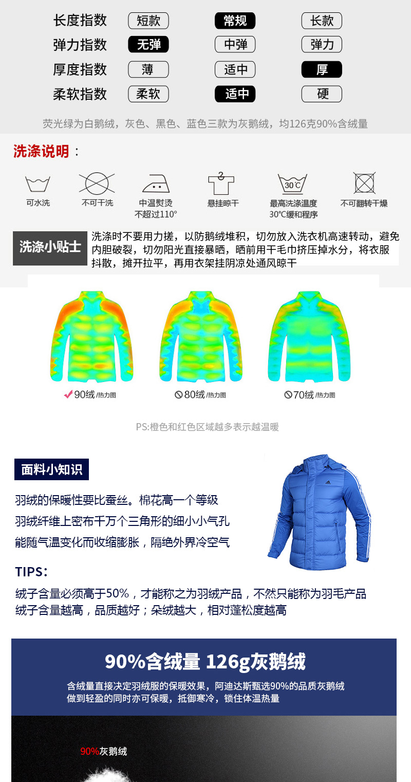 Adidas adidas nam xuống áo khoác 2017 mùa đông thể thao ấm giản dị xuống áo khoác áo khoác BQ8570 áo khoác phao dáng dài