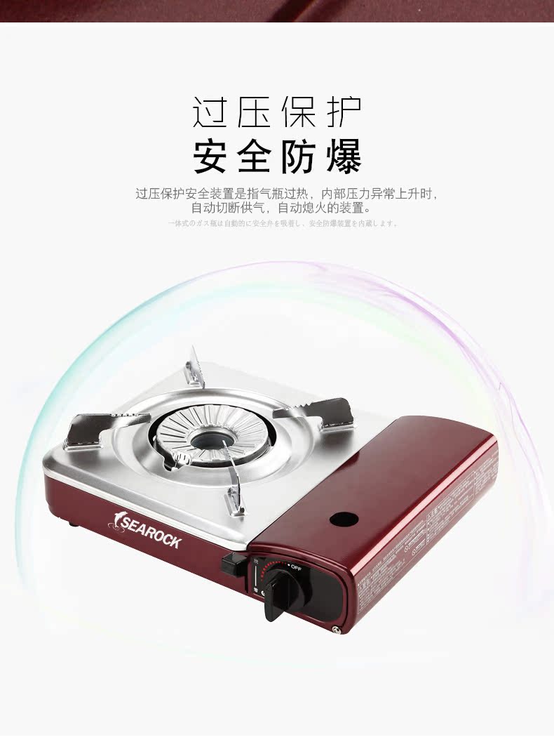 Haiyan nhập khẩu lò cassette di động ngoài trời tự lái bếp gas nướng cắm trại dã ngoại - Bếp lò / bộ đồ ăn / đồ nướng dã ngoại bếp nướng ngoài trời nhập khẩu