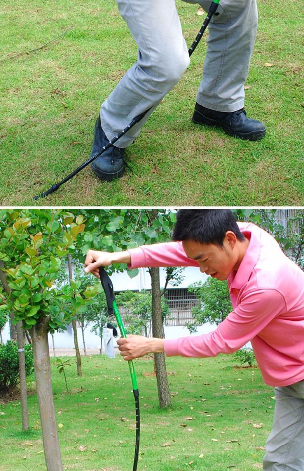 Haiyan camera ngoài trời trekking cực carbon 6061-7705 hợp kim nhôm xử lý thẳng mía xà beng camera đứng mía - Gậy / gậy gậy dành cho người cao tuổi