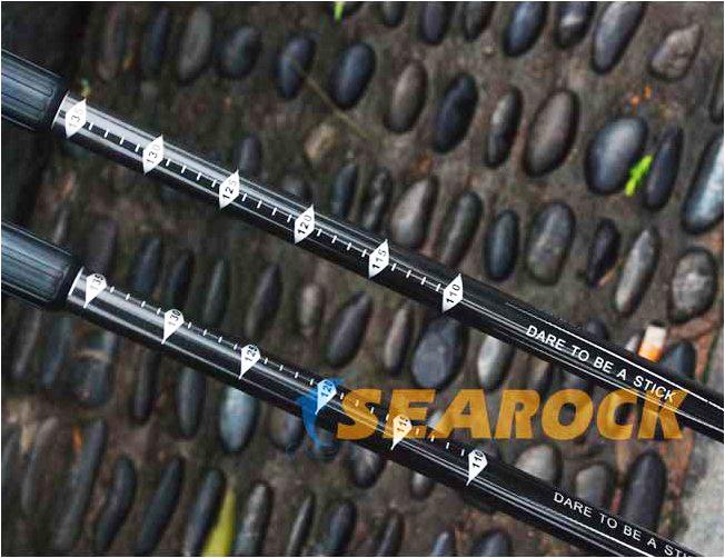 Haiyan ngoài trời carbon trekking cực siêu nhẹ ba gậy chống nạng kính đi bộ thiết bị du lịch 8018 gậy kéo dài đa năng