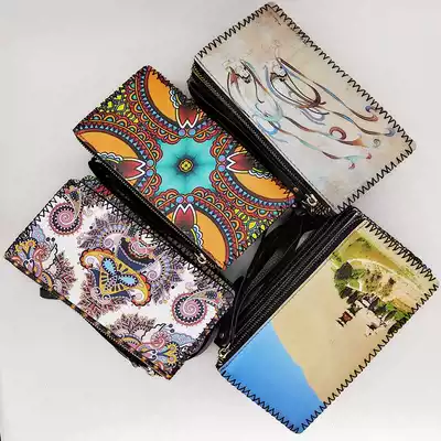 Dunhuang tourist souvenir Mogao Grottoes mural wallet clutch clutch bag wallet vertical wallet gift gift