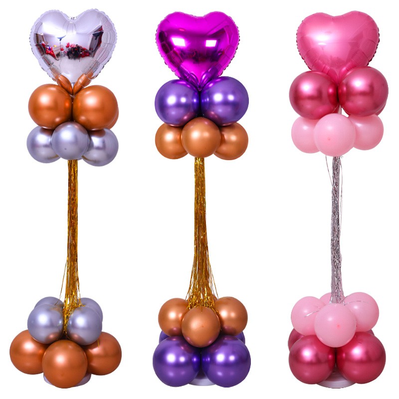 Net Red Balloon Road Lead Column Wedding Supplies Wedding Surroundings Atmospheric Setting Scene Festive Wedding Room Decoration Romantic Package