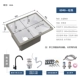 Справа 60*48 Basins+Вращающийся кран набор черного серебра.