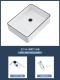 5037 Black -Border Basin Left Srugged Panel+Water Set