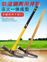Flowers Hoe Grass Hoe Nail Harrowing Wood Handle Small Hoe Garden Farm Furniture Agricultural Garden Art Tool Flat Pick Portable Manganese Steel