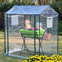 Winter courtyard outdoor vegetable flower stand greenhouse greenhouse greenhouse plastic steel frame sprouts sun shed