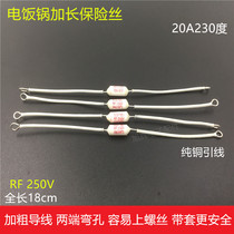 Rice cooker rice cooker pure copper high power extended fuse 20A230 degree warm fuse fuse body fuse pipe accessories