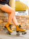 KSANA instant double row skates roller skates four-wheel adult roller skates fancy professional figure shoes for men and women