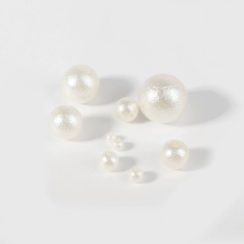 Сделай сам материал ручной работы с бисером акриловый жемчужный жемчуг с отверстиями имитация жемчужина, жемчужины и отверстия, чистый белый