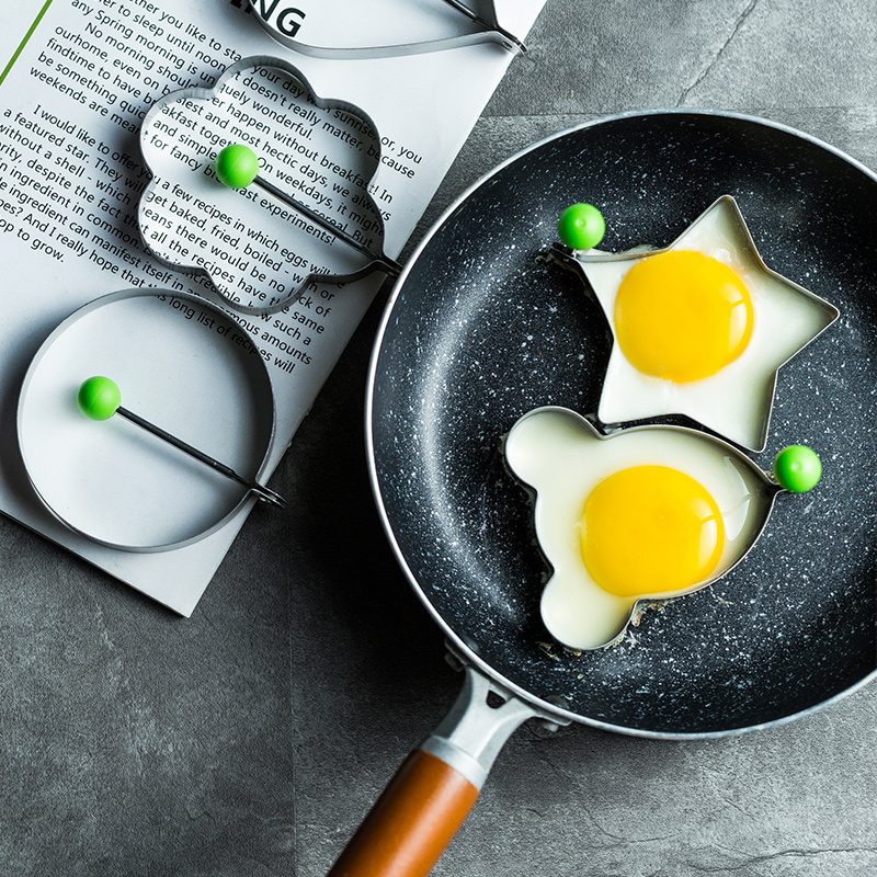 Creative 304 omelette mold model set fried egg artifact love-shaped poached egg rice ball diy abrasive tool