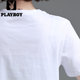 Playboy pure white ins short-sleeved t-shirt women's loose pure cotton t Korean style round neck half-sleeved top summer T-shirt