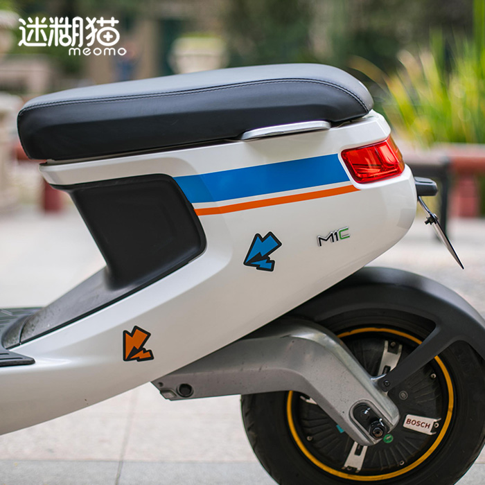 Mavericks electric car sticker N1SM1 M blue orange limited edition line dynamic stripe modified personality decorative pull flower