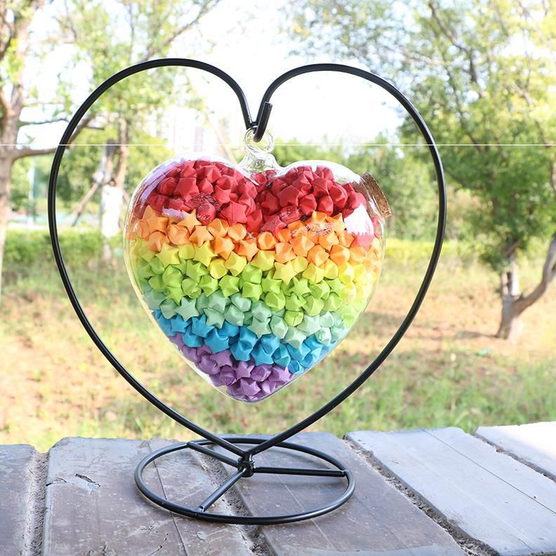 Glass bottled stars Wishing Bottle 1314 Bottling Creative Gift Transparent Diy Paper Bottle Retro