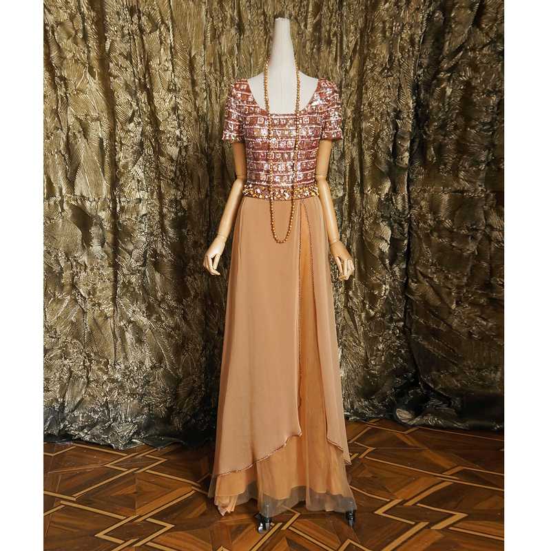 【Blank Space】American 1920S Vintage Downton Abbey Heavy-Duty Sequined Retro Gatsby Long Dress 【Blank Space】American 1920S Vintage Downton Abbey Heavy-Duty Sequined Retro Gatsby Long Dress