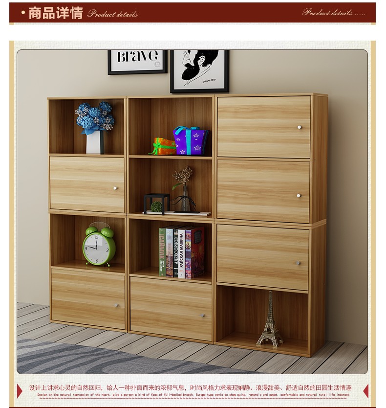 đa chức năng mạng kết hợp miễn phí tủ kệ sách Hàn Quốc tủ kệ sách đồ chơi tiết kiệm tủ sách con tủ sàn tủ nhỏ - Buồng tủ nhựa cánh lùa