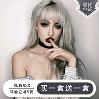 Серебристо-серая синяя краска для волос, 2020