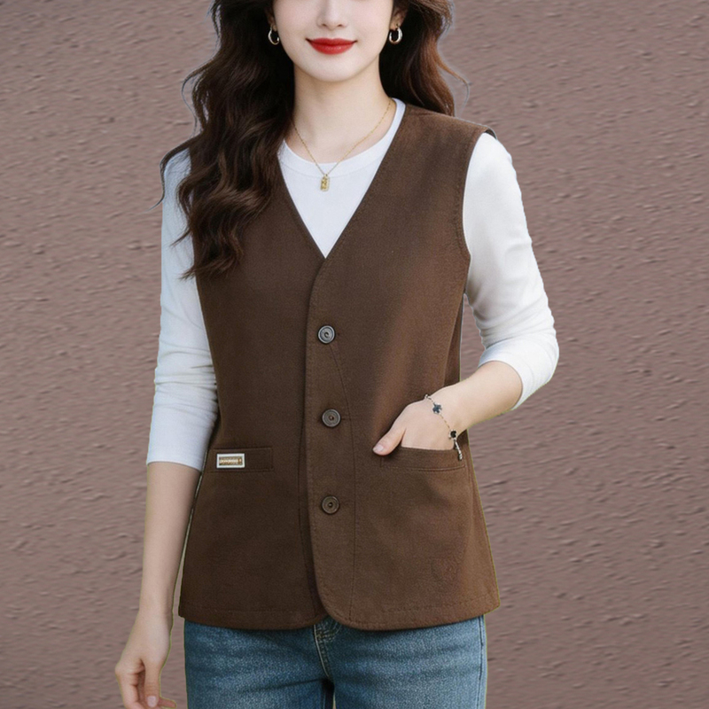 Pure Cotton Large V-Neck Vest for Women, Suitable for Spring and Autumn, Sports Inner Wear, Middle-Aged Sleeveless Top, Casual Outerwear, New Style Collarless Vest for Mothers Pure Cotton Large V-Neck Vest for Women, Suitable for Spring and Autumn, Sports Inner Wear, Middle-Aged Sleeveless Top, Casual Outerwear, New Style Collarless Vest for Mothers