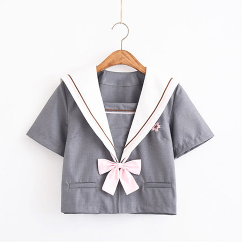 Mùa xuân và mùa hè nữ sinh viên đồng phục chính thống thống nhất jk nữ đồng phục thủy thủ Nhật chị mềm chính thống pleated gió cao đẳng váy